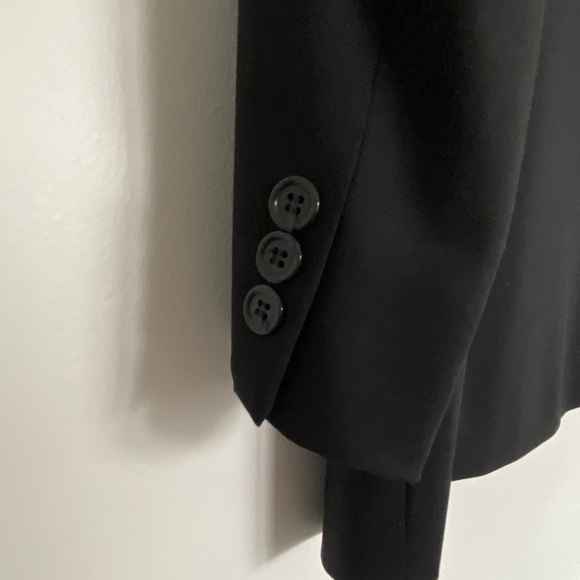 VTG Donna Karen Signature Made In Italy Blazer Jacket Black 100%Wool Short 40/33 - Picture 5 of 16